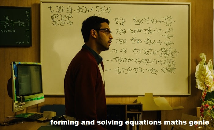 forming and solving equations maths genie