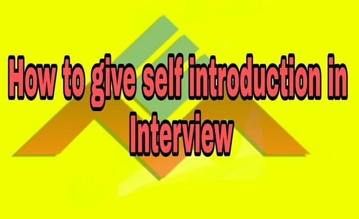 self-introduction in english interview